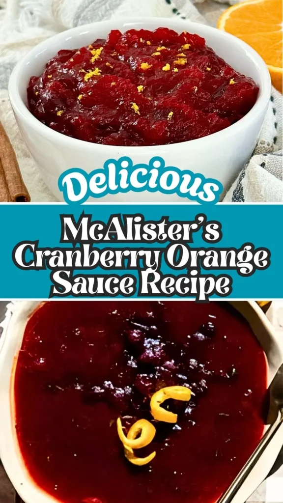McAlister's Cranberry Orange Sauce